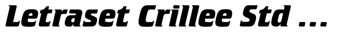 Letraset Crillee Std Bold Italic